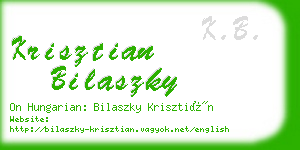 krisztian bilaszky business card